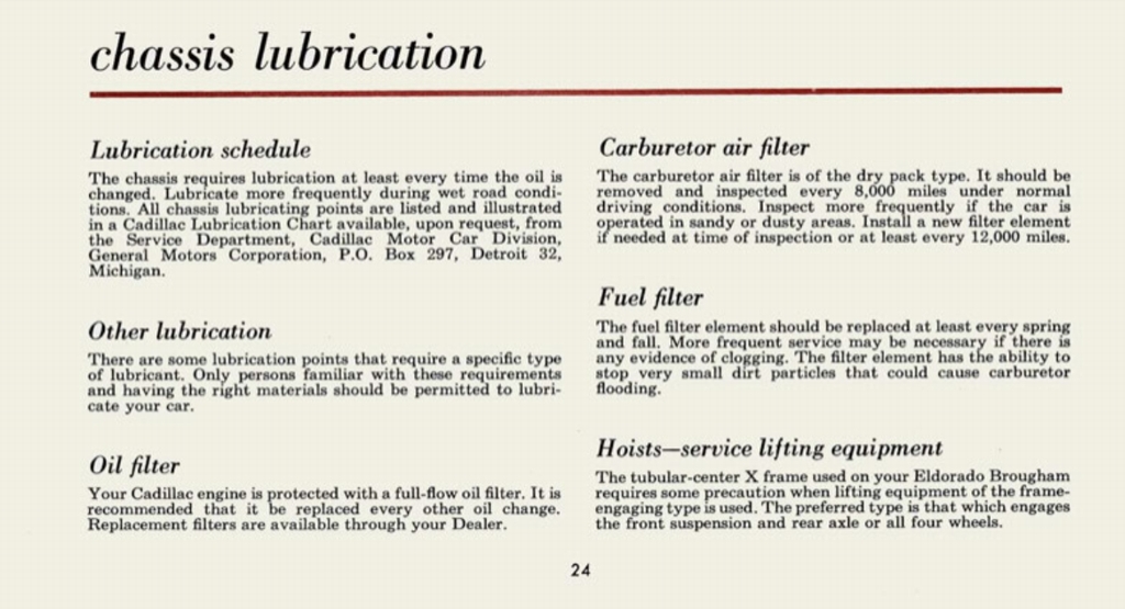 1960 Cadillac Eldorado Owners Manual Page 4